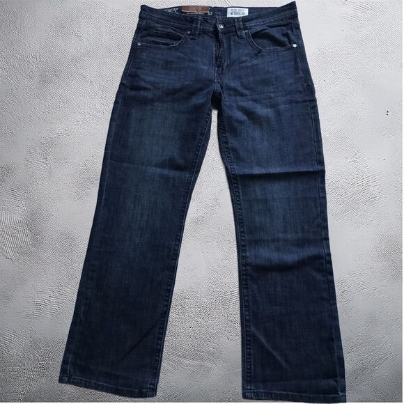 T.K. Axel Men's Slim Boot Cut Stretch 5 Pocket Denim Jeans Sie 34 x 32 NWT - Picture 1 of 6
